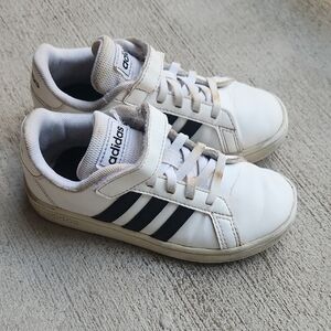 Adidas Kids' White and Black Sneakers
